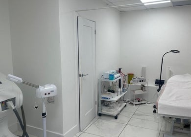 Modern treatment room at Aesthetic Beauty Clinic, Kingston Upon Thames, England, GB.