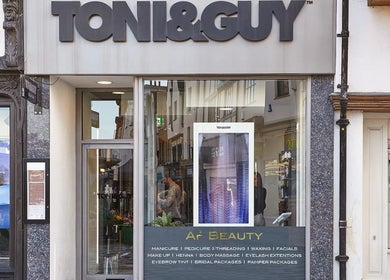 Front view of AF Beauty, Kingston Upon Thames, England, GB showcasing elegant windows and signage.