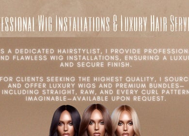 Luxury wig installations and hair services at Hairbaeeu, Köln, Nordrhein-westfalen, DE.