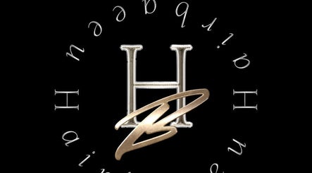 Hairbaeeu logo design at Köln, Nordrhein-westfalen, DE; a stylish 'H' with a golden accent.