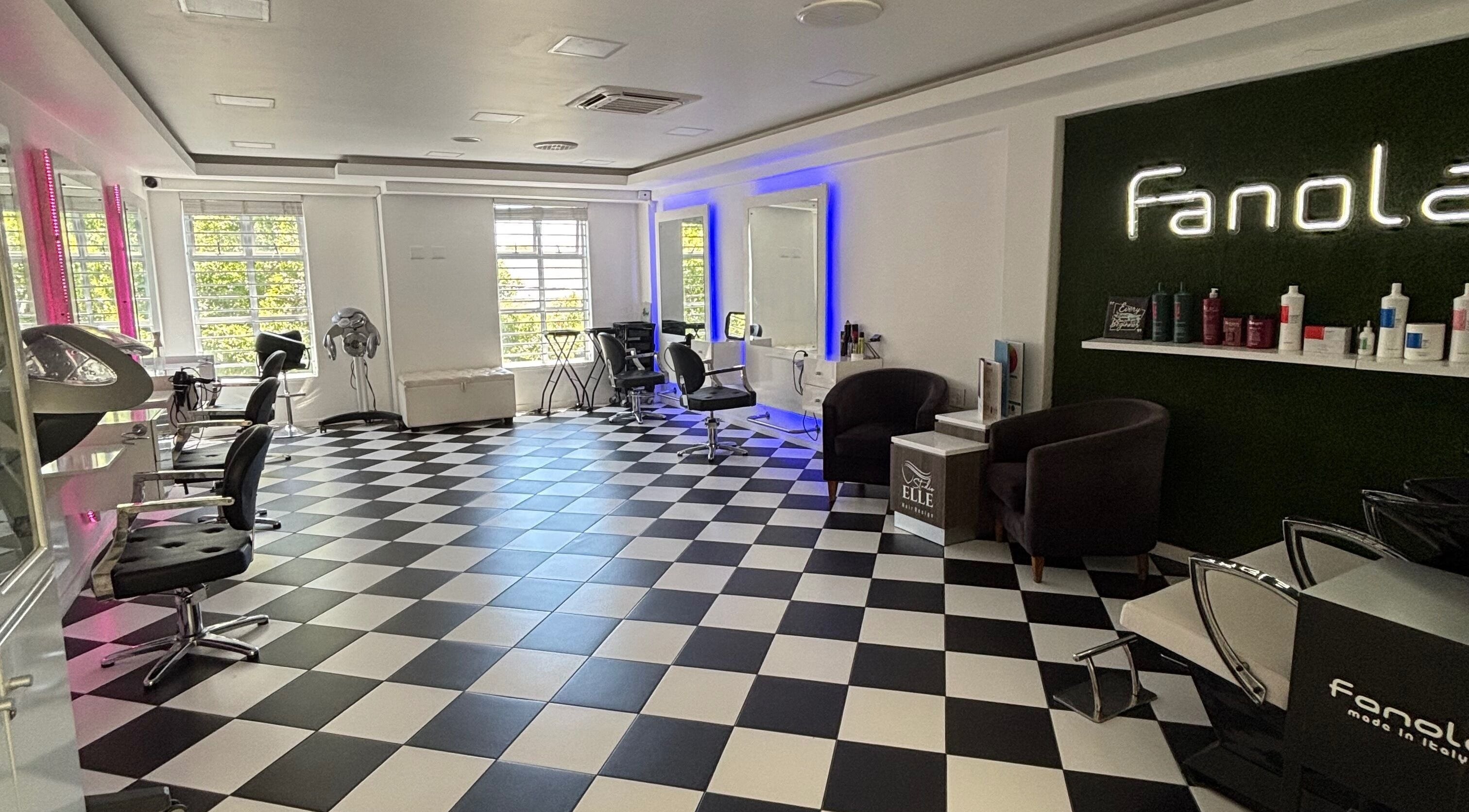 Modern salon interior at Luxe Hair, Cape Town, Western Cape, ZA with stylish decor and seating.