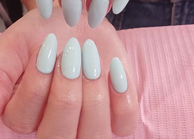 Elegant pastel blue nails at Fresh Summer Vibes Nails, Cape Town, Western Cape, ZA.