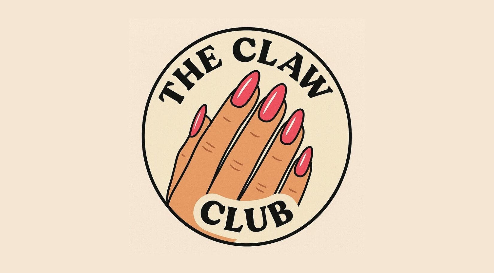 Logo of The Claw Club: a hand with polished nails, located in Prince Edward, Ontario, CA.