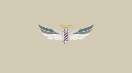 Logo AngelCut z anielskimi skrzydłami, Nałęczów, PL.