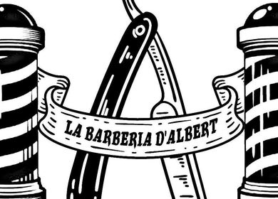 Logotipo icónico de La Barberia D'albert en Corbera de Alzira, Comunidad Valenciana, ES.