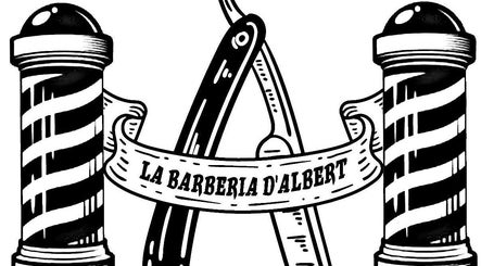 Logotipo icónico de La Barberia D'albert en Corbera de Alzira, Comunidad Valenciana, ES.