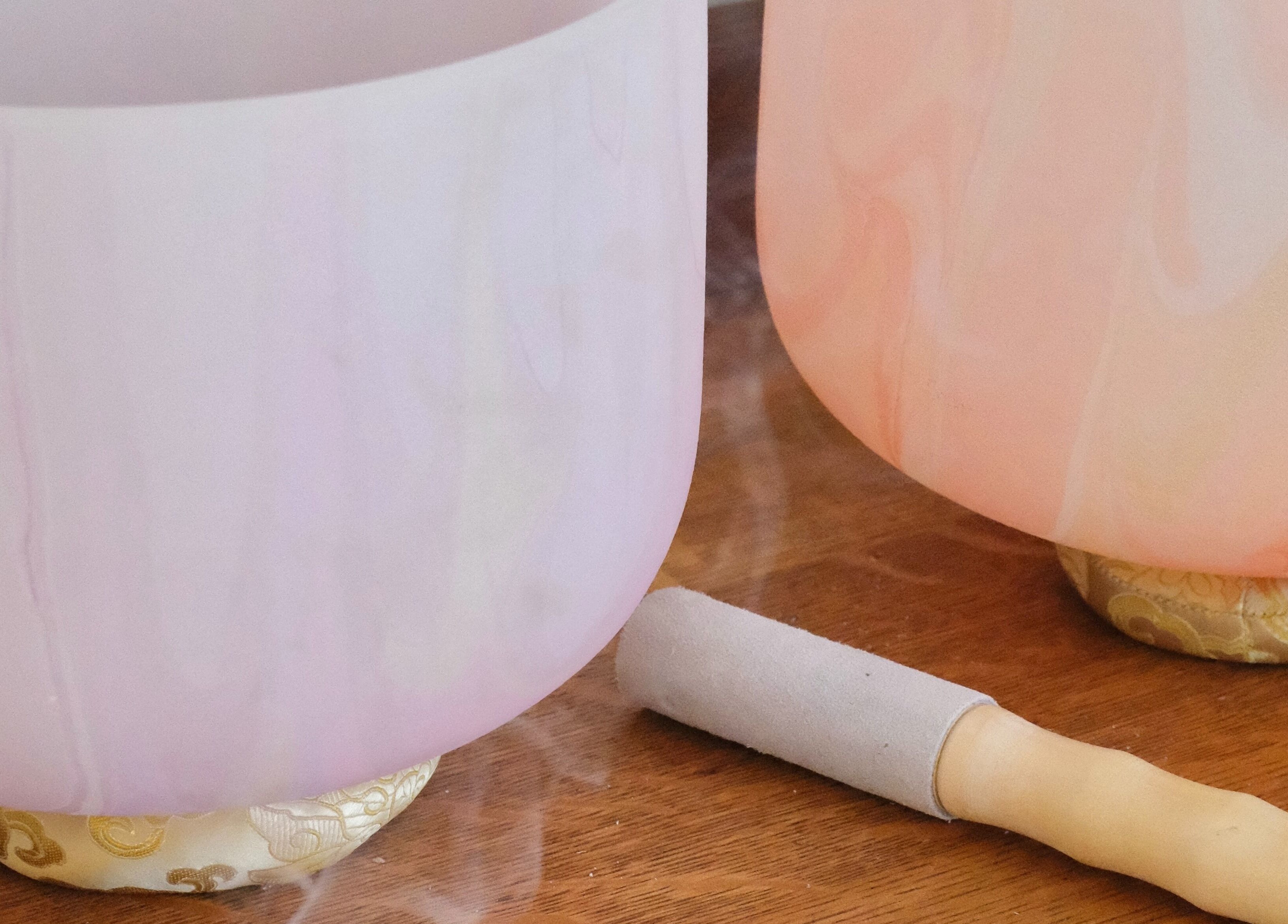 Crystal singing bowls at Spell Holistic, Saint Leonards, England, GB. Perfect for sound healing sessions.