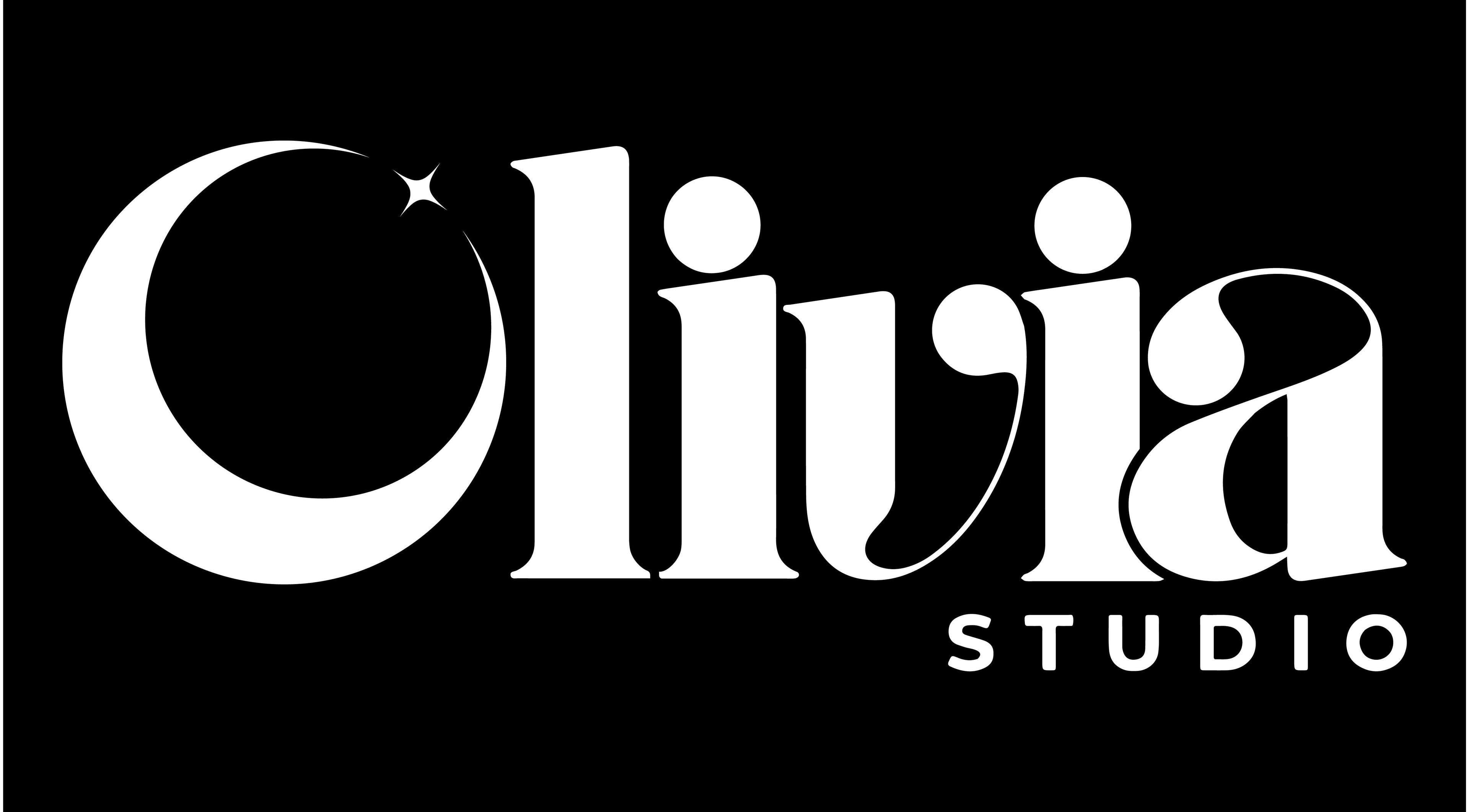 Logotipo elegante de Olivia Studio, ubicado en Mérida, Yucatán, MX.