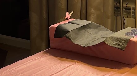 Relaxing spa bed setup at The Lash Fairy in Katowice, Województwo Śląskie, PL, perfect for wellness treatments.