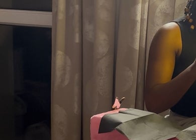 Close-up of a professional lash artist working at The Lash Fairy, Katowice, Województwo Śląskie, PL.