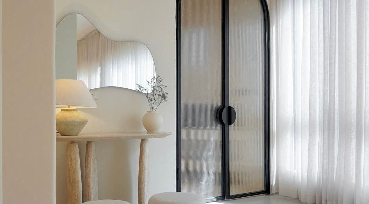 Ayla Studio in Al Khobar, Eastern Province, SA features elegant decor with minimalist furnishings and soft lighting.