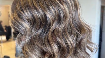 Stylish wavy hair at The House of Hair, Wolverhampton, England, GB.