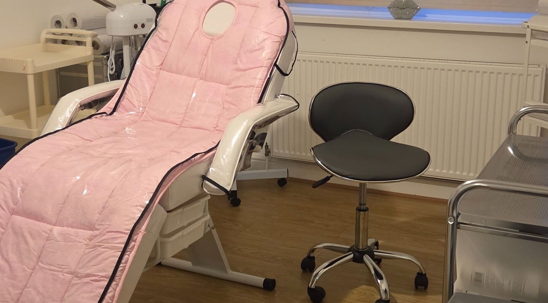 Comfortable treatment chair at Aesthetic By Nurse, Garforth, England, GB, for ultimate relaxation and care.