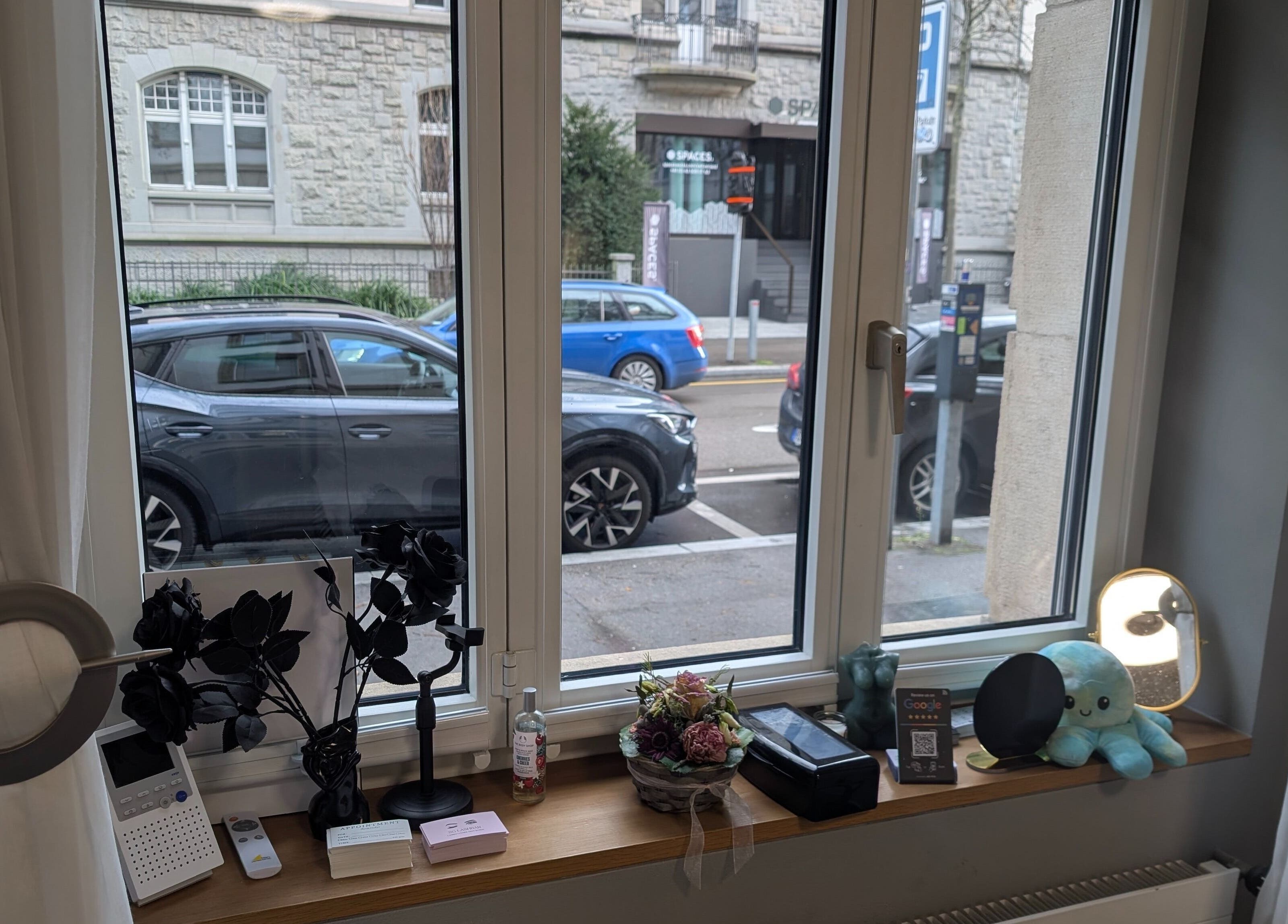 SG Lashbar window view with stylish decor in Zürich, Zürich, CH.