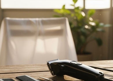 Herramientas de barbero en Cejudo Barber, Badalona, Catalunya, ES.