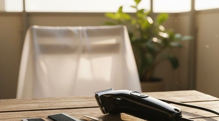 Herramientas de barbero en Cejudo Barber, Badalona, Catalunya, ES.