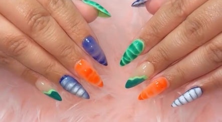 Colorful nail designs at Urztruly Nails x Visuals, Florida, Florida, US showcasing vibrant artistry.