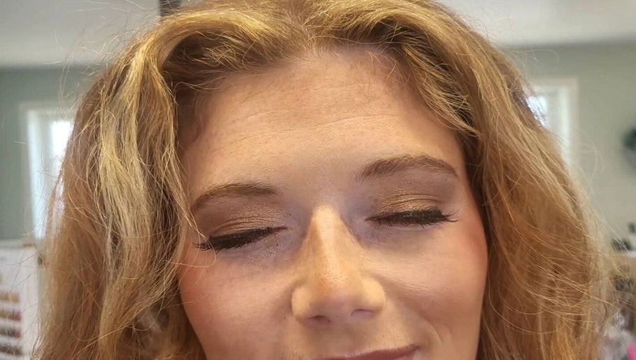 Close-up of a woman's elegant eye makeup from Elevated Beauty by Erica in Bourne, Massachusetts, US.