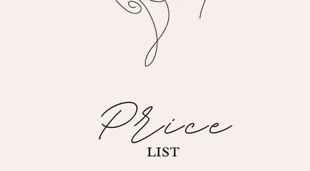 Stylish price list design for Myles of Beauty, located in Fleur-de-lis, Wales, GB.