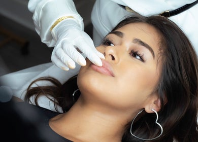 Beauty treatment at JKANSHAY AESTHETIC CLINIC in LONDON, England, GB featuring a lip care session.