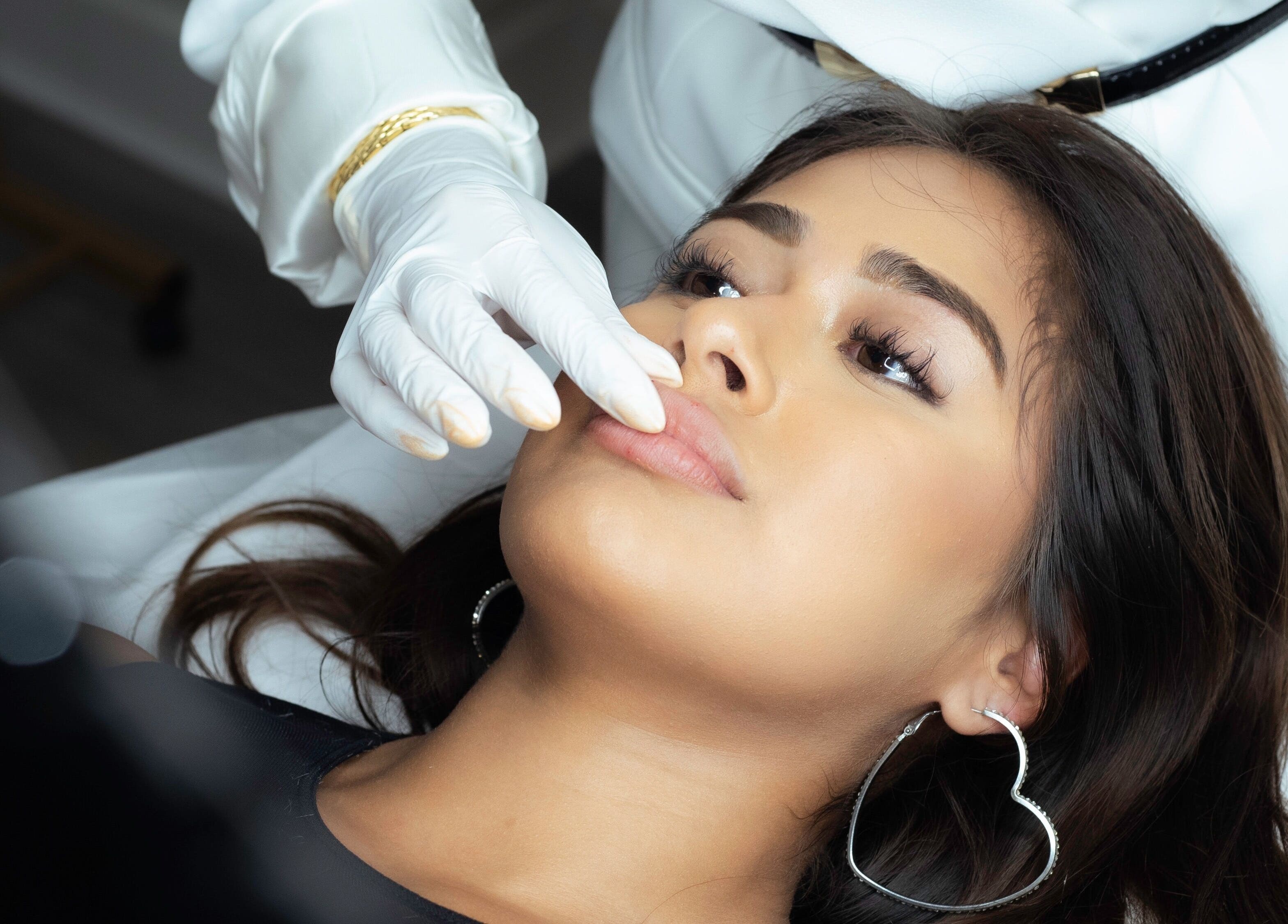 Beauty treatment at JKANSHAY AESTHETIC CLINIC in LONDON, England, GB featuring a lip care session.