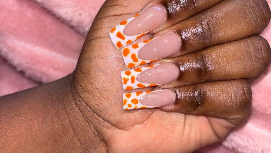 Stylish nail art design at Nailsbytshepang, Soshanguve, Gauteng, ZA showcasing vibrant colors and creativity.