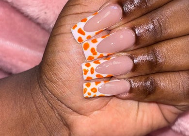 Stylish nail art design at Nailsbytshepang, Soshanguve, Gauteng, ZA showcasing vibrant colors and creativity.