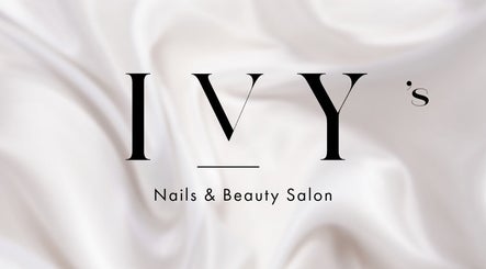 Ivy Nails and Beauty logo on elegant silk backdrop in Yeovil, England, GB.