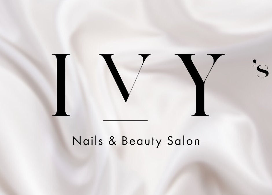 Ivy Nails and Beauty logo on silky white background, Yeovil, England, GB.
