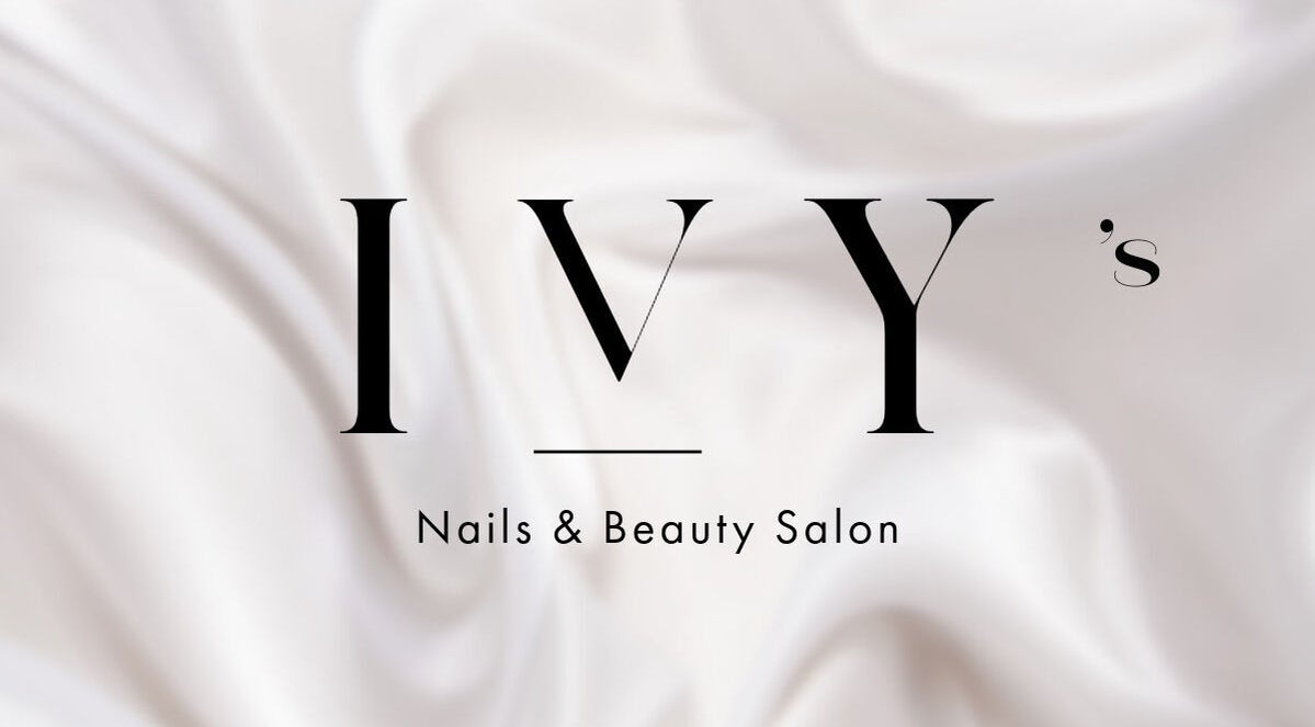 Ivy Nails and Beauty logo on silky white background, Yeovil, England, GB.