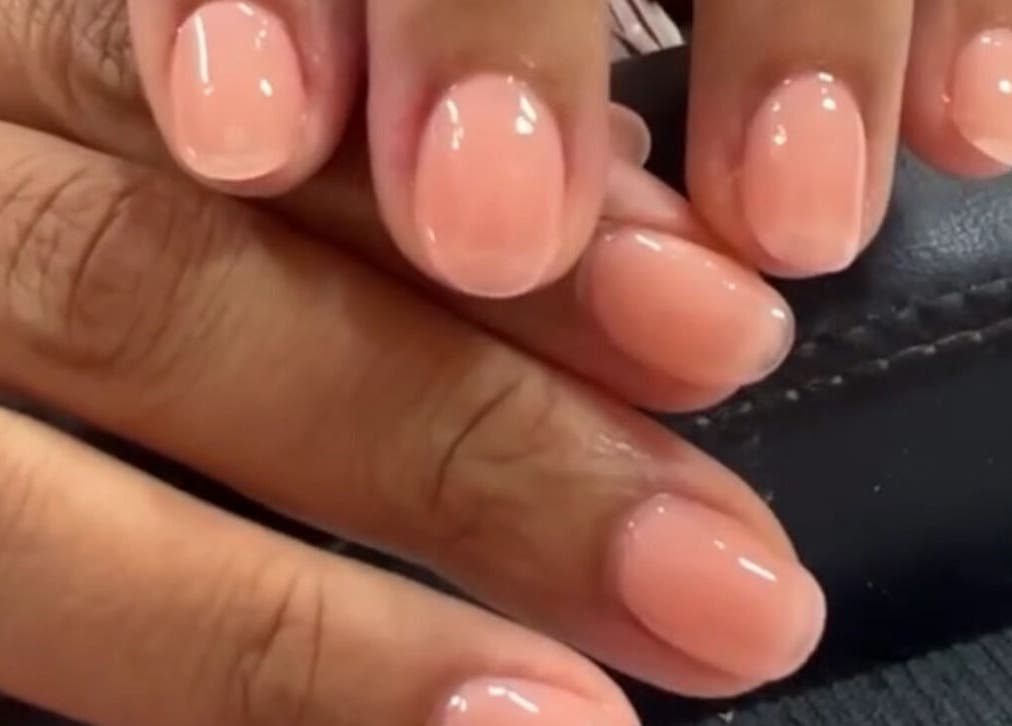 Chic nude manicure at Glam Room SXM, Philipsburg, [no Name], SX, showcasing glossy perfection and style.