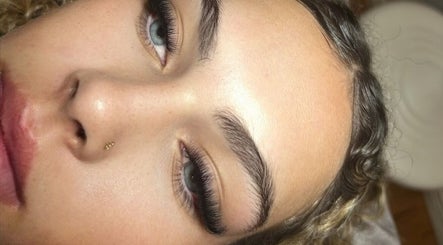 Close-up of eyelash extensions at Rayas.beautybar in Beenleigh, Queensland, AU.