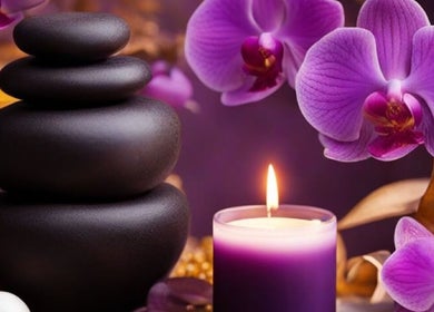 Relaxing spa setup with stones and candles at ILLY MOBILE MASSAGE THERAPY, Nairobi, Nairobi County, KE.