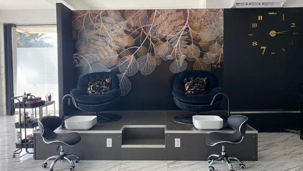 Elegant pedicure chairs at Cleopatra Skin & Beauty Suriname, available in Paramaribo, Paramaribo, SR.