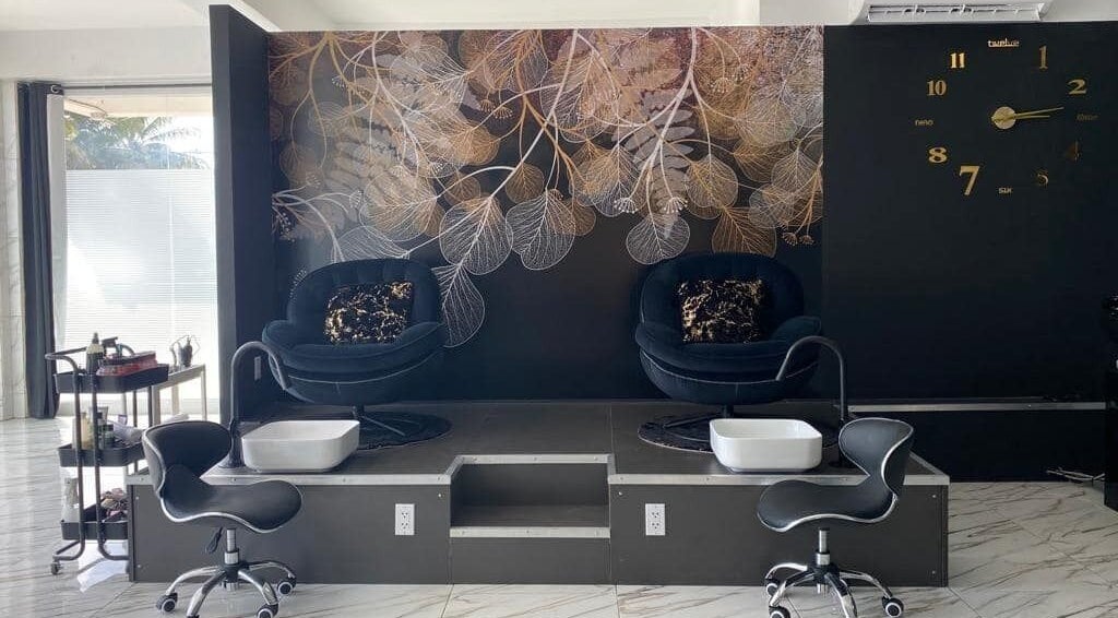 Elegant pedicure chairs at Cleopatra Skin & Beauty Suriname, available in Paramaribo, Paramaribo, SR.