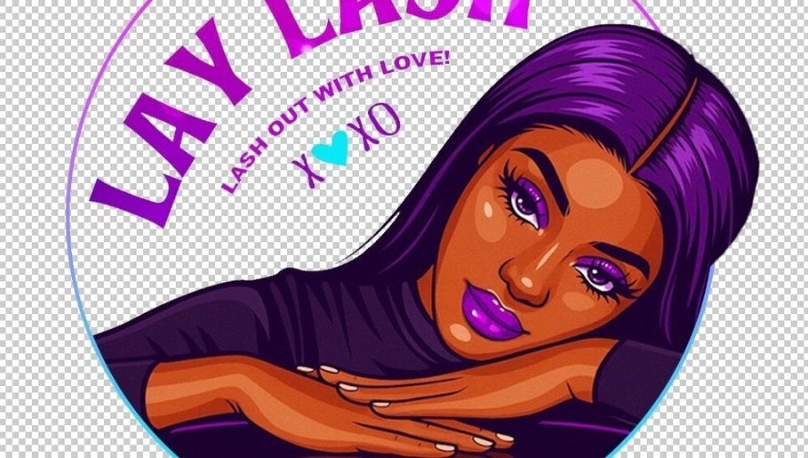 Colorful illustration for LayLash, Tunapuna, showcasing vibrant beauty vibes.