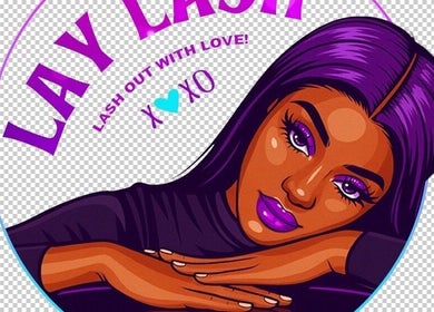 Colorful illustration for LayLash, Tunapuna, showcasing vibrant beauty vibes.