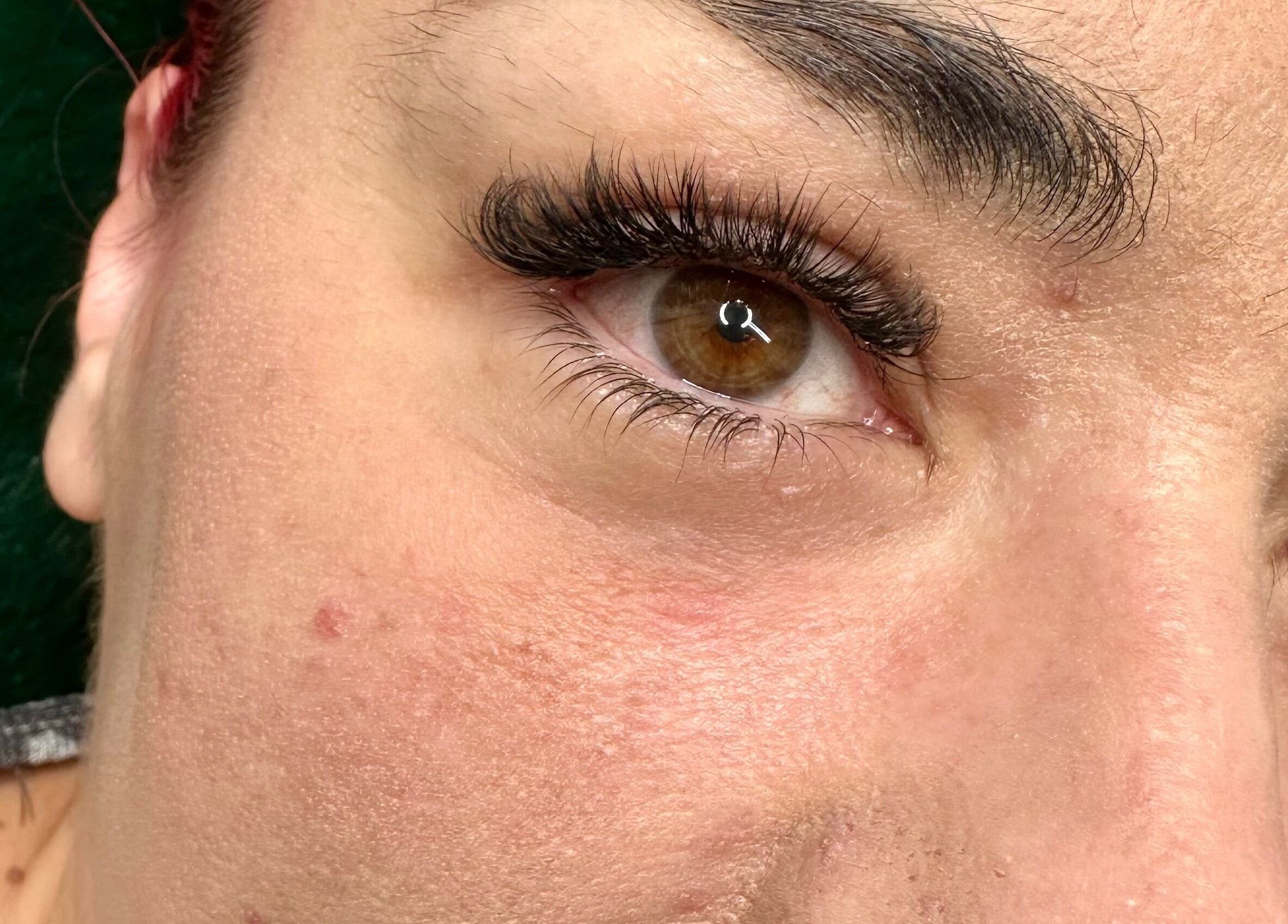 Close-up of perfectly styled lashes at LuBella Beauty, Waterfall, Kwazulu-natal, ZA.