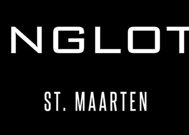 INGLOT St. Maarten logo on a sleek black background. Visit at Philipsburg, SX for beauty and wellness services.