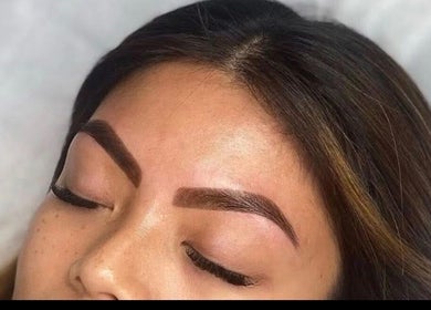 Expertly shaped eyebrows at Amy Glow Beauty in Christchurch, Canterbury Region, NZ.