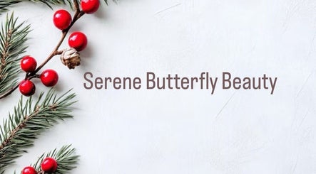 Serene Butterfly Beauty branding with festive berries, Pimpama, Queensland, AU.