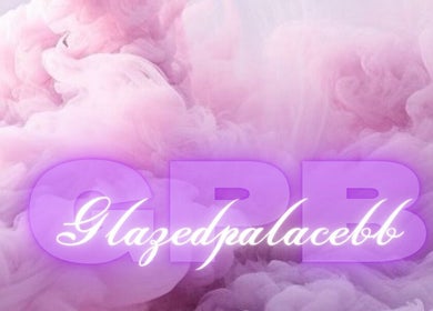 Elegant pink and purple misty background with Glazedpalace.bb logo. Fitts Village, Saint James, BB.