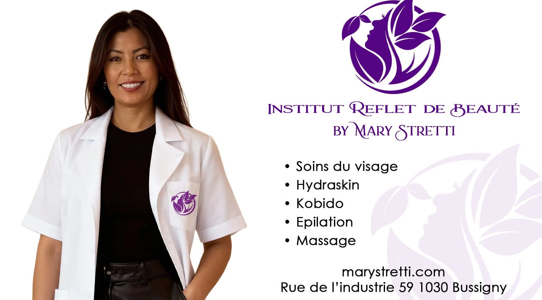 Professionnelle à Institut Reflet de Beauté, Bussigny, Vaud, CH, offrant divers soins de beauté.