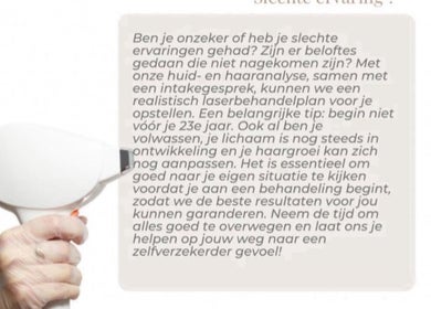 Laserbehandeling uitleg bij Glowgarden, Enschede, Overijssel, NL met speciale technische apparatuur.