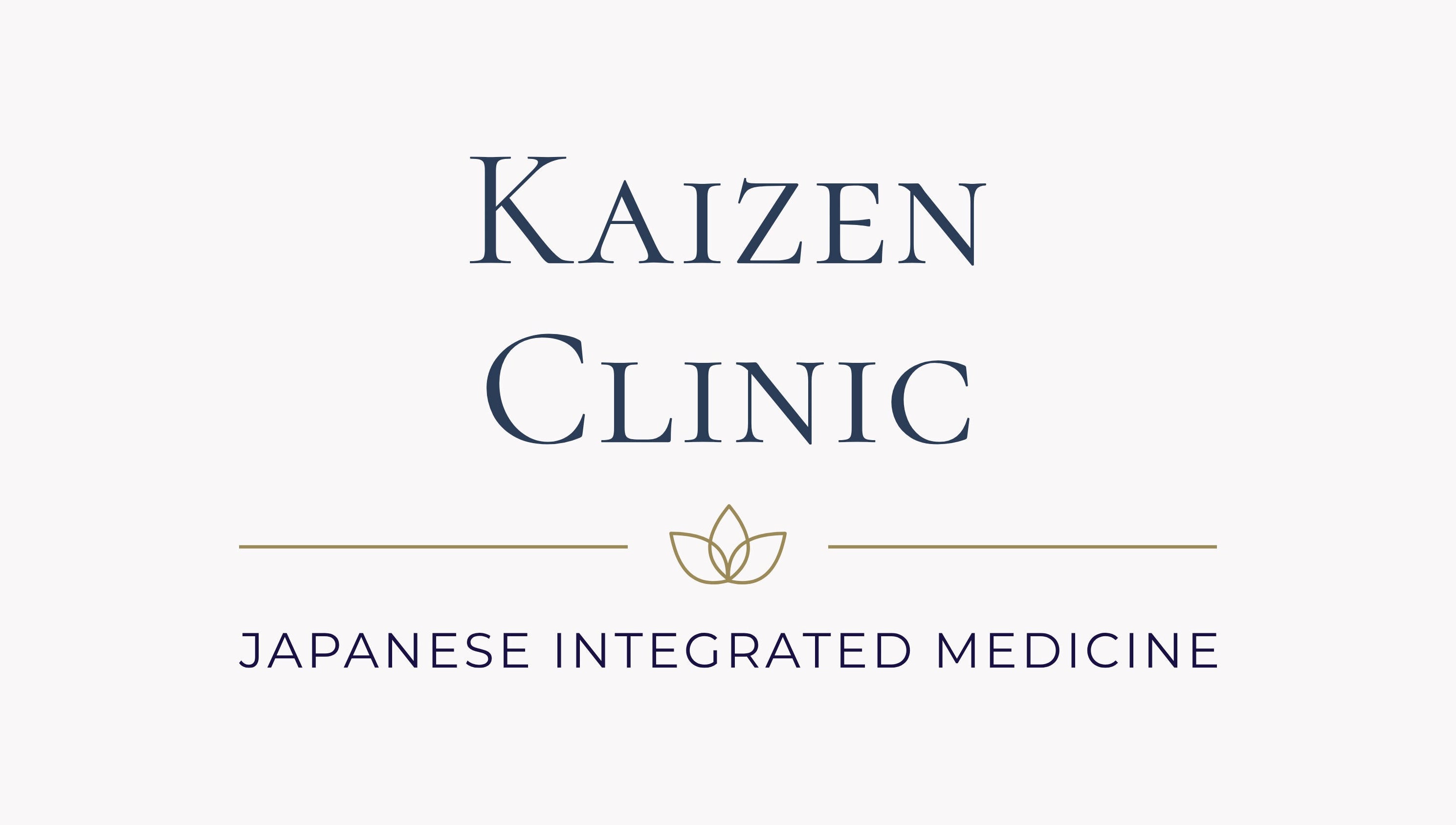 Kaizen Clinic logo in Haslemere, England, promoting Japanese integrated medicine.