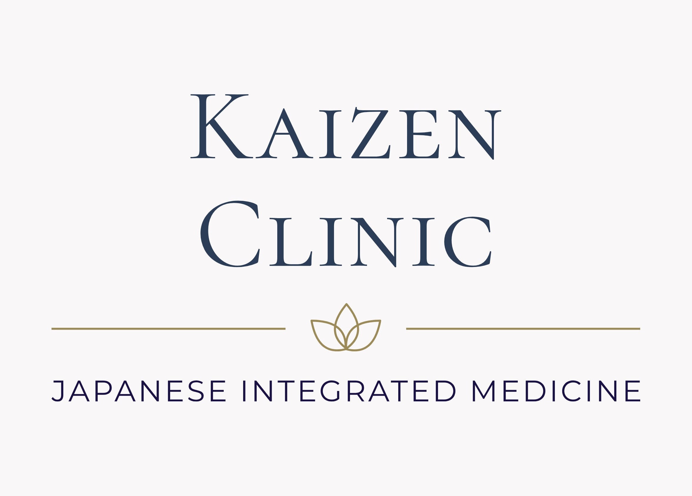 Kaizen Clinic logo in Haslemere, England, promoting Japanese integrated medicine.