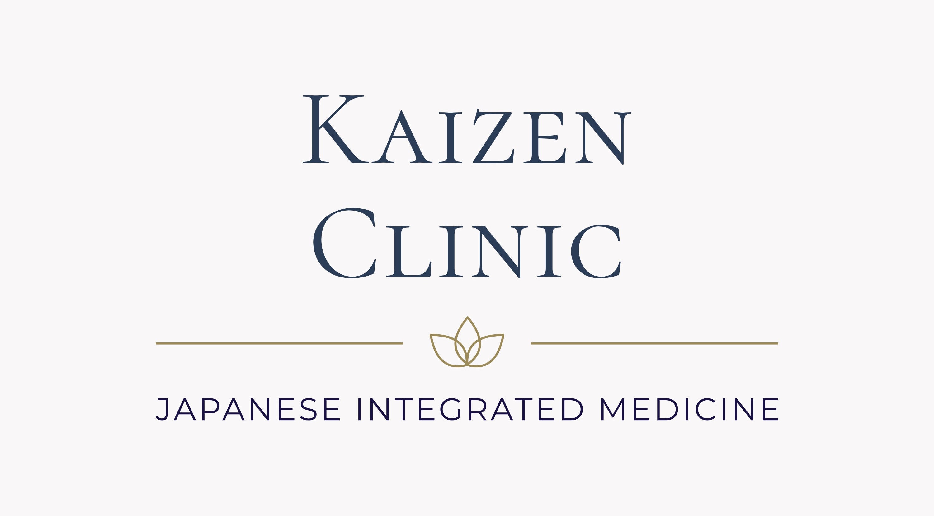 Kaizen Clinic logo in Haslemere, England, promoting Japanese integrated medicine.