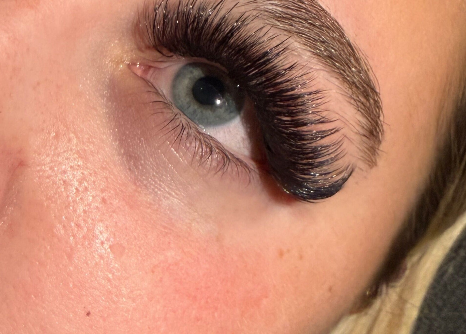 Close-up of eye with voluminous lashes at beautybyjblck, Aubin Grove, Western Australia, AU.