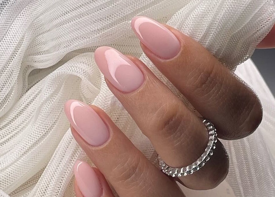 Elegant pink manicure at House of KD, Paramaribo, Paramaribo, SR.