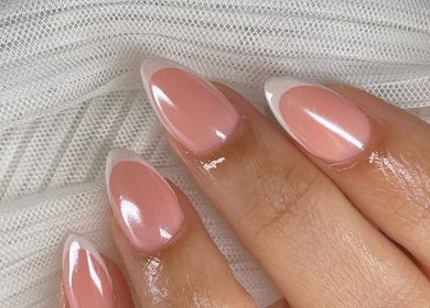 Elegant French manicure at House of KD, Paramaribo, Paramaribo, SR.